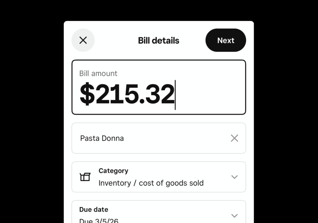 Bill Pay AP automation